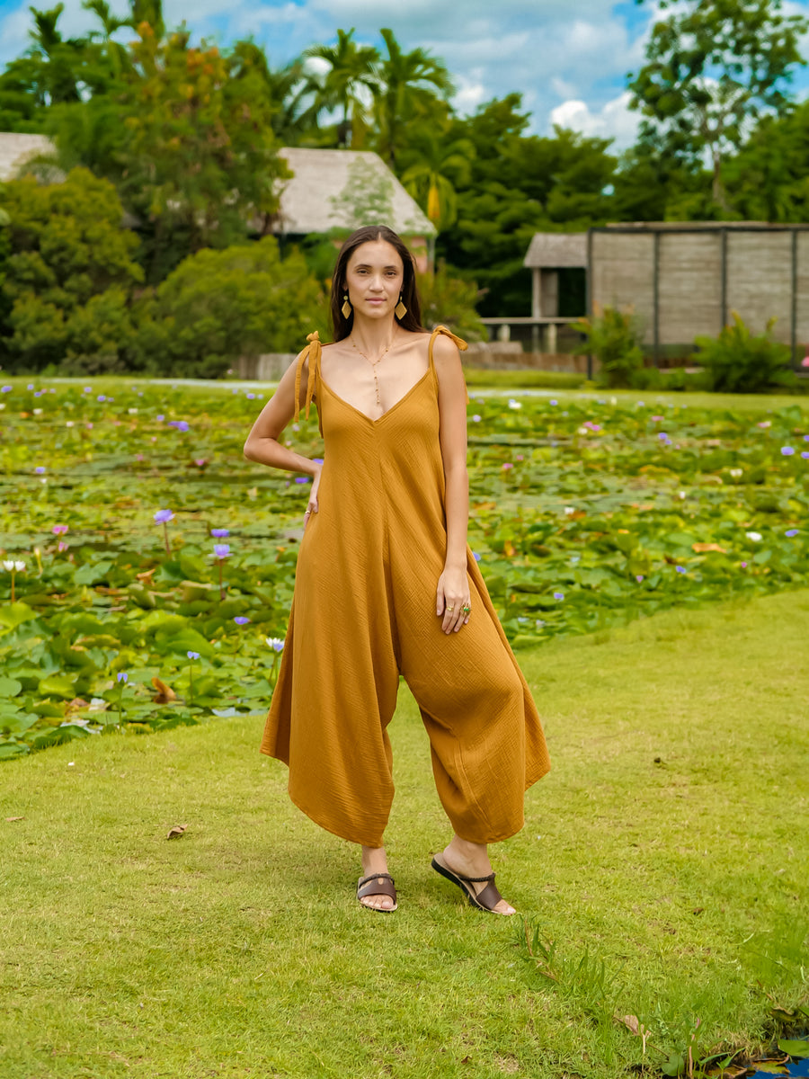 Ischia Jumpsuit | Double Gauze