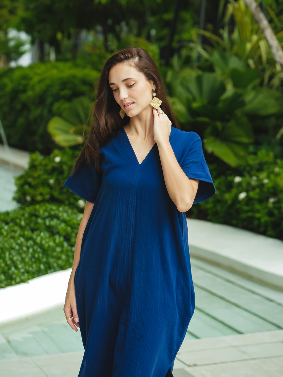 The Cleo Kaftan Dress | Double Gauze