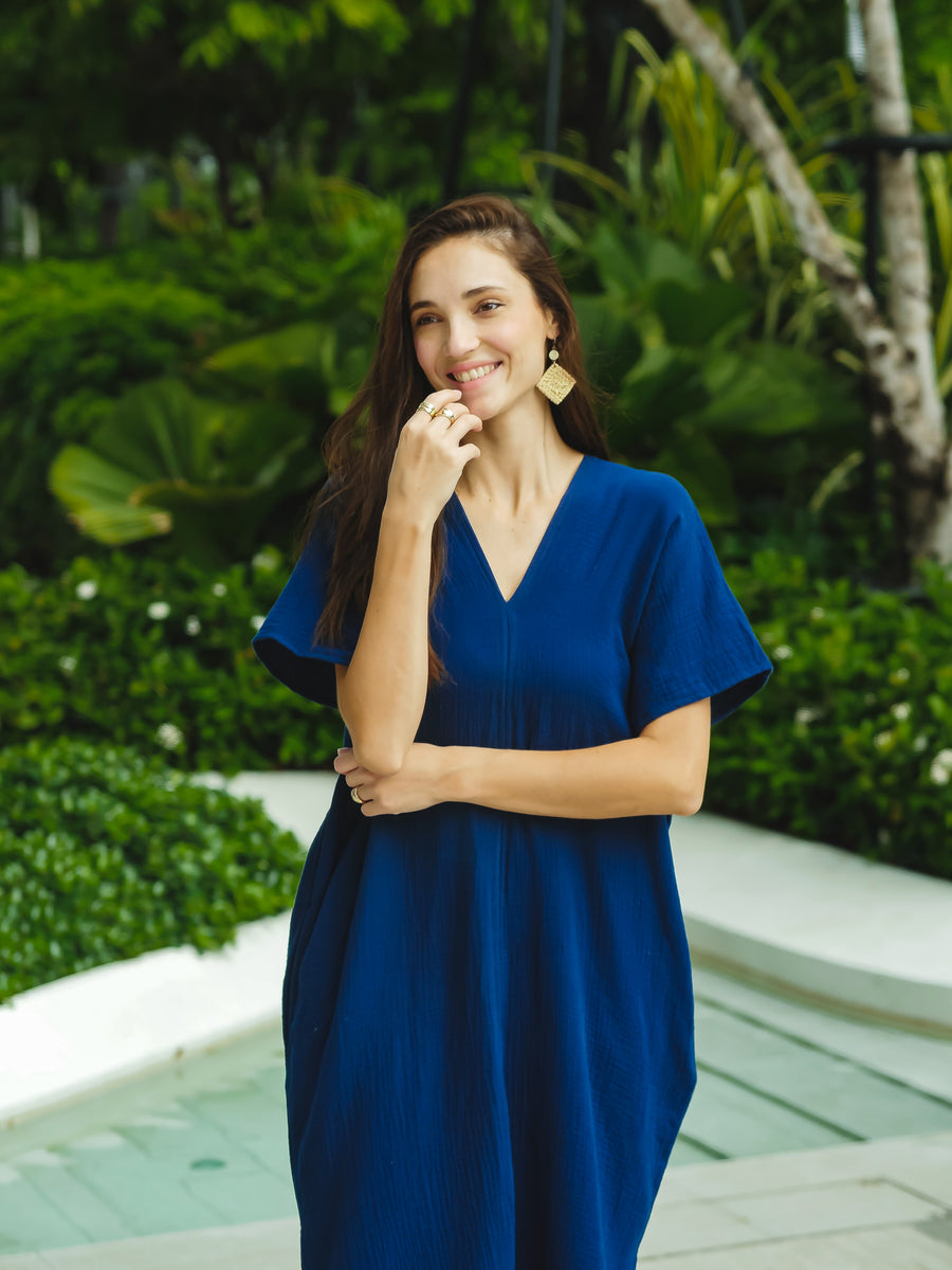 The Cleo Kaftan Dress | Double Gauze