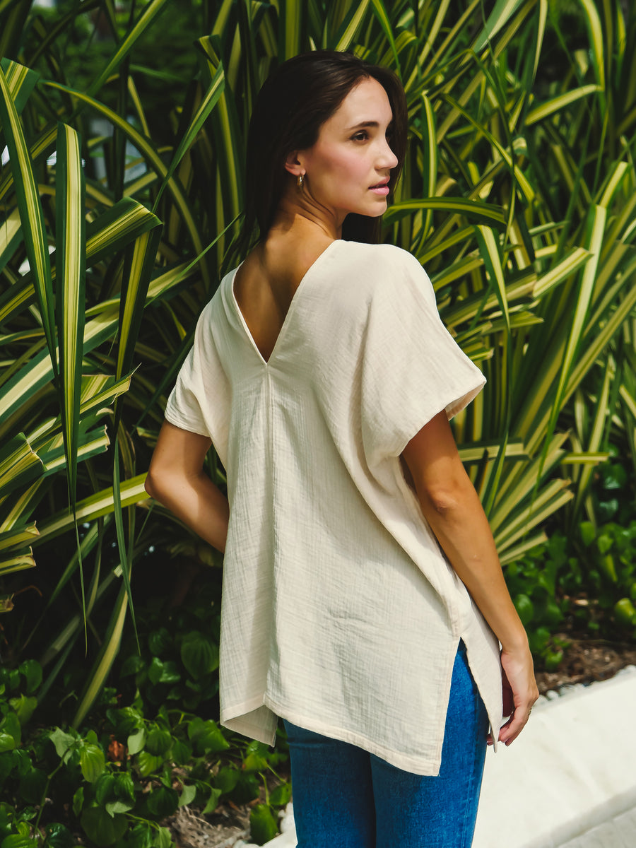 The Astrid Kaftan Top | Double Gauze