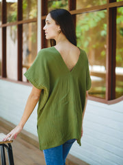 The Remi Kaftan Top | Double Gauze