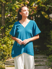 The Odessa Kaftan Top | Double Gauze