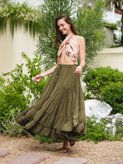 The Viola Maxi Skirt | Cotton Gauze
