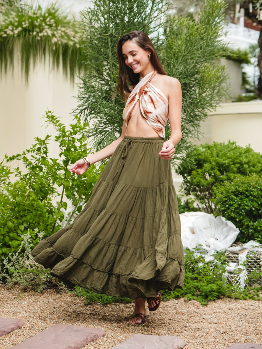 The Viola Maxi Skirt | Cotton Gauze
