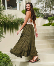 The Viola Maxi Skirt | Cotton Gauze