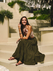 The Viola Maxi Skirt | Cotton Gauze