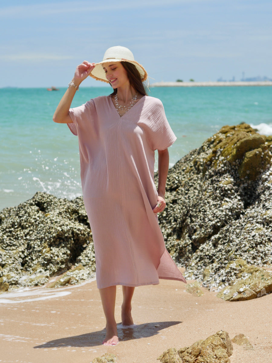 Rosewater Kaftan Dress