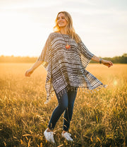 Shibori Wave Tunic Blouse