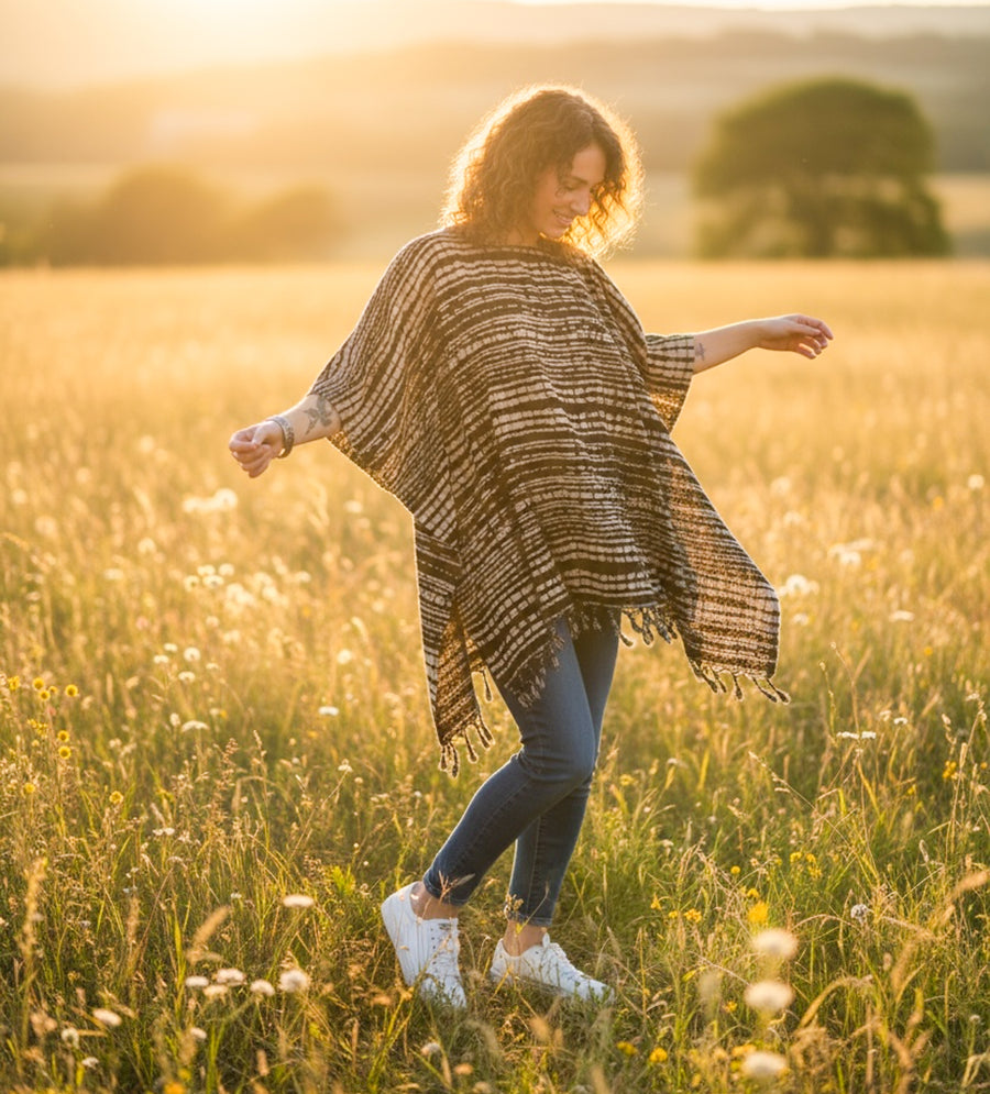 Inkstone Shibori Tunic Blouse