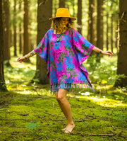 Magenta Palm Kaftan