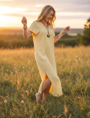 Golden Light Double Gauze Dress