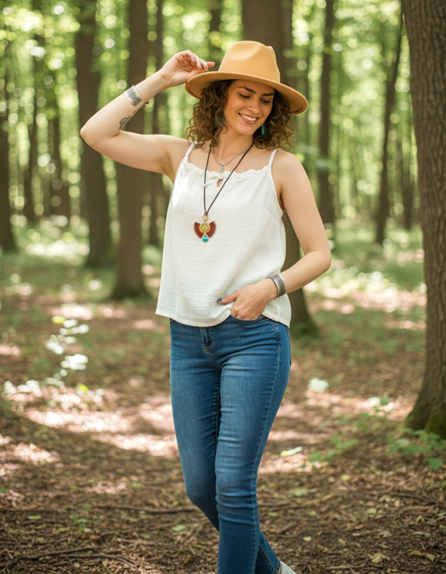Ivory Double Gauze Cami