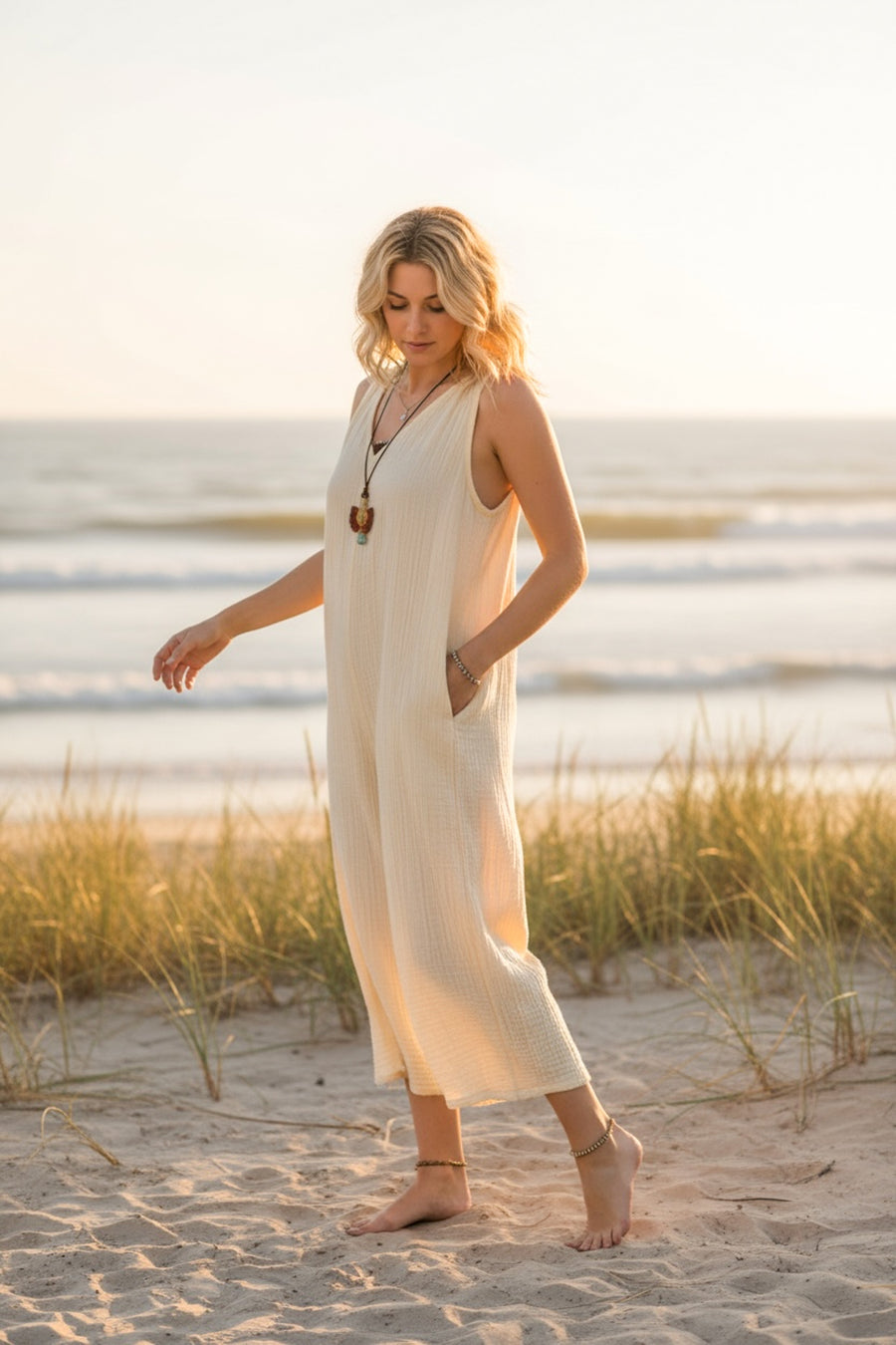 Lucie Jumpsuit | Triple Gauze