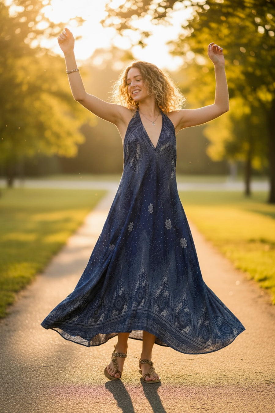 Starlit Indigo Maxi Dress