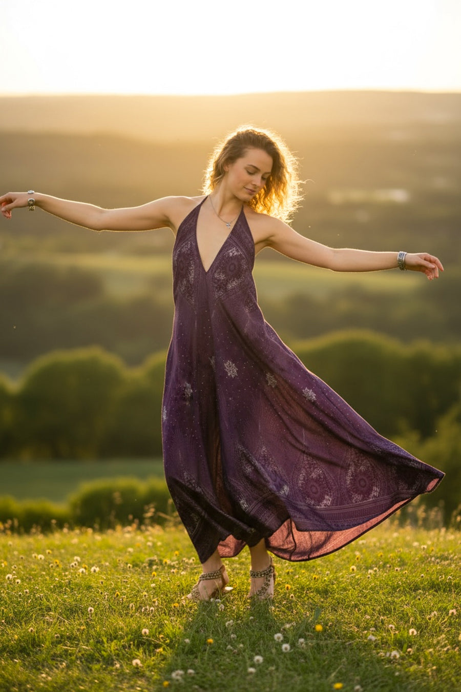 Amethyst Moon Maxi Dress