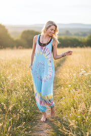 Cotton Candy Sky Dungarees Jumpsuit