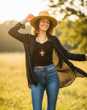 Black Gauze Shirt