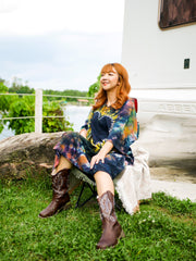 Forest Heart Boho Hippie Oversized Cotton Tunic Shirt Dress