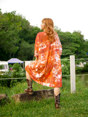 Diamond Ember Boho Hippie Oversized Cotton Tunic Shirt Dress