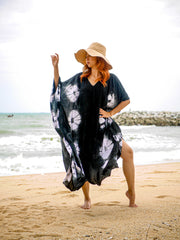 Moonwave Shibori Kaftan Dress
