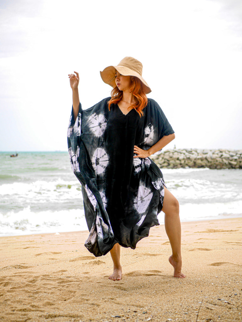 Moonwave Shibori Kaftan Dress