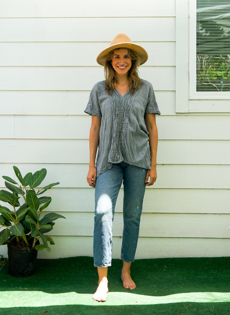 Cloud Gauze Flow Blouse