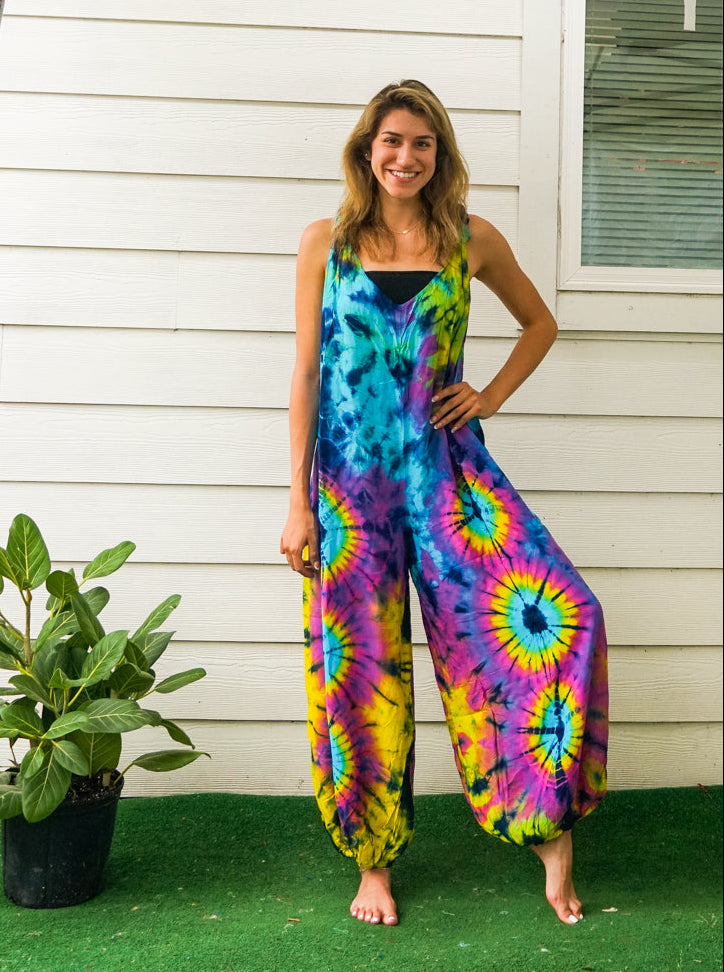 Mandala Eyes Dungarees Jumpsuit