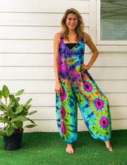 Cosmic Bloom Dungarees Jumpsuit