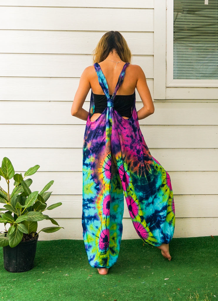 Cosmic Bloom Dungarees Jumpsuit