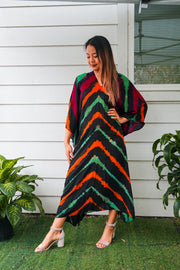 Wild Ember Hand-Dyed Kaftan Dress