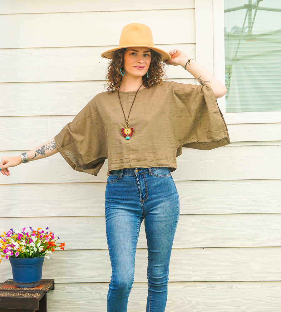 The Tawny Top | Cotton Gauze