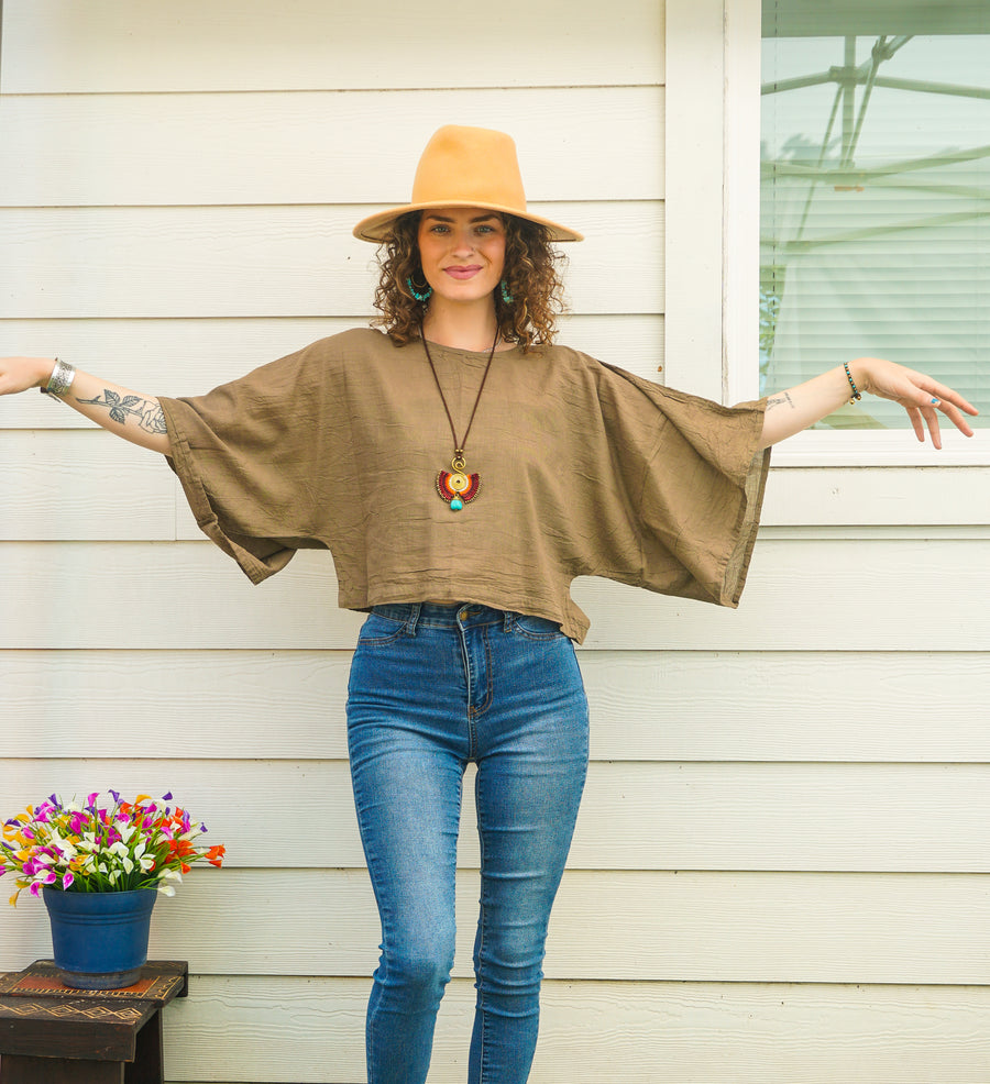 The Tawny Top | Cotton Gauze