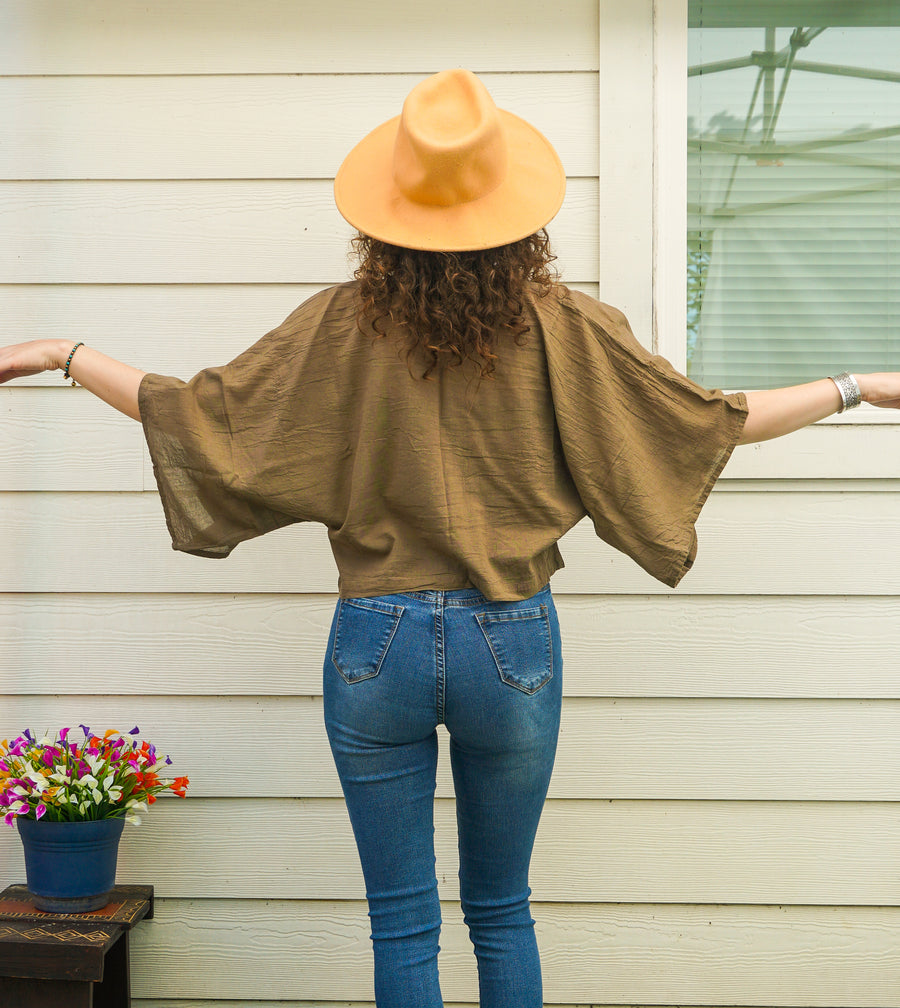 The Tawny Top | Cotton Gauze