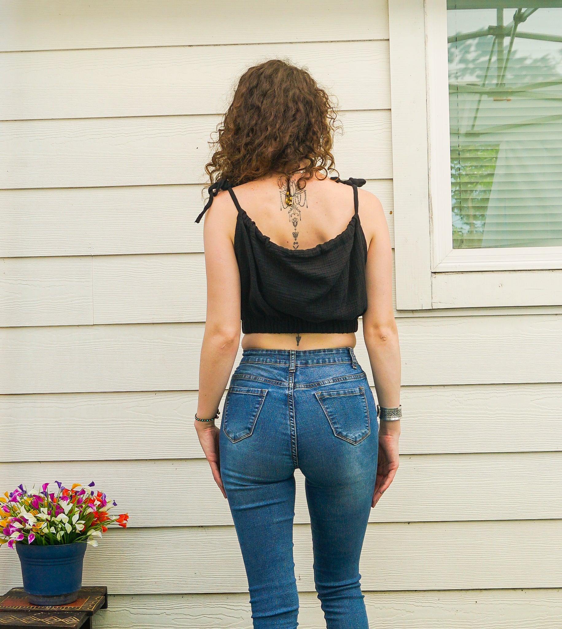 Double Gauze Crop Cami