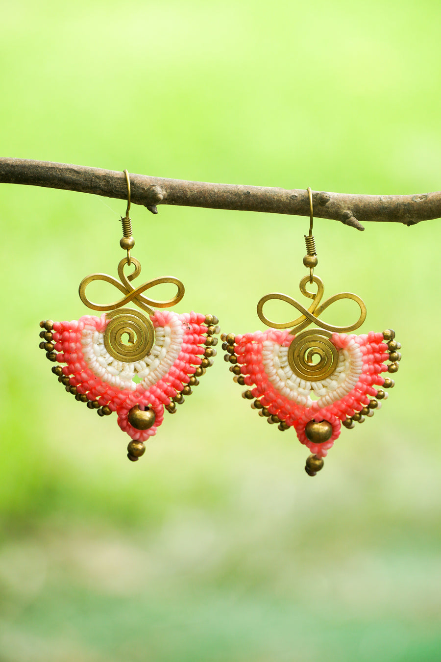 Desert Bloom Micro Macrame Boho Earrings