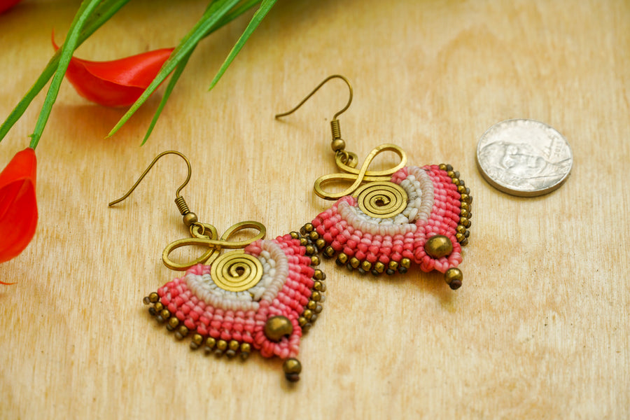 Desert Bloom Micro Macrame Boho Earrings