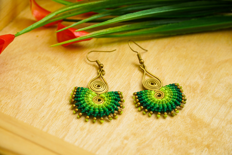 Boho Bliss Micro Macrame Boho Earrings