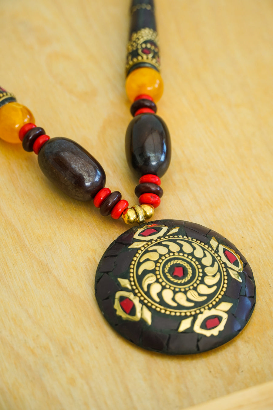 Boho Statement Pendant Necklace