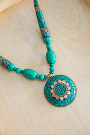 Emerald Mosaic Statement Necklace