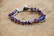 Amethyst Chip Beaded Bracelet