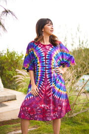 Boho Wings Hand Dyed Boho Cotton Dress with Pockets
