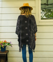 Black Moon Tunic Boho Kaftan Blouse