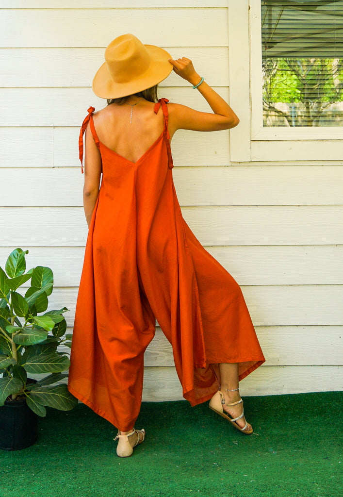 Terra Flow Cotton Gauze Jumpsuit