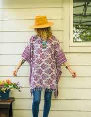Gypsy Tile Tunic Boho Kaftan Blouse