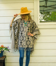Desert Sage Tunic Boho Kaftan Blouse