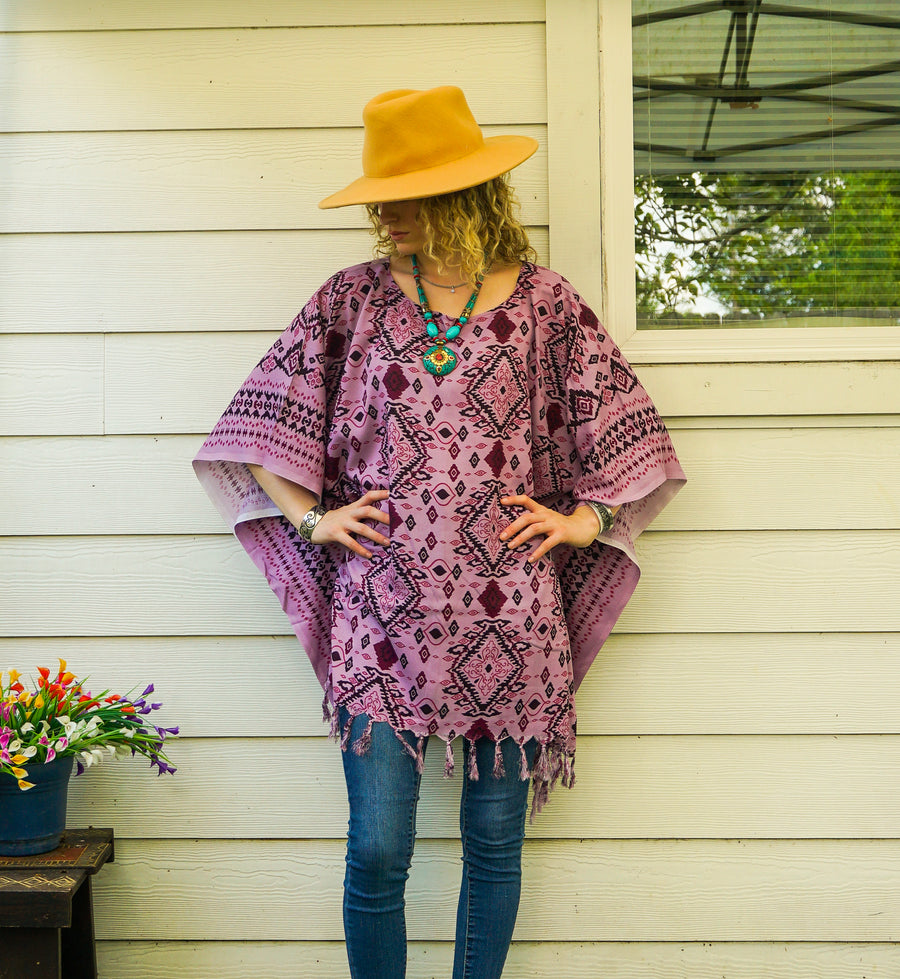 Desert Rose Tunic Boho Kaftan Blouse