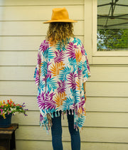 Orchid & Gold Tunic Boho Kaftan Blouse