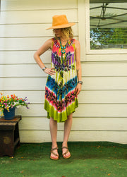 Garden Prism Hand-Painted Dress