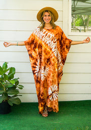 Amber Sunset Tie-Dye Kaftan