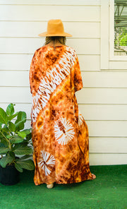 Amber Sunset Tie-Dye Kaftan